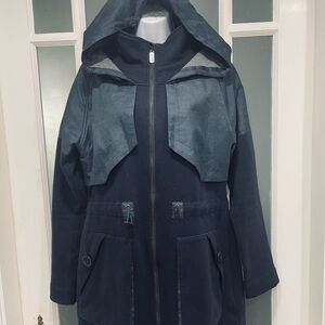 Women's Navy Hooded Jacket